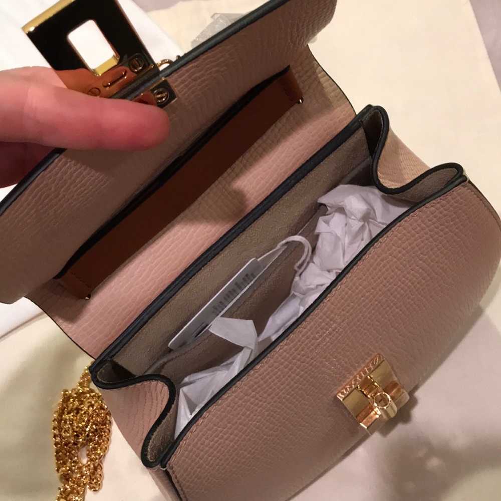 🆕CHLOE Grained Calfskin Lambskin “Drew” Crossbody - Picture 6 of 8